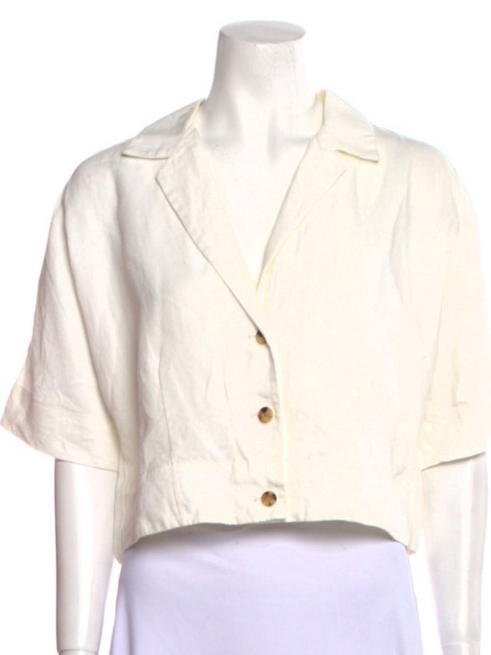 Brock Collection White Button Down Linen